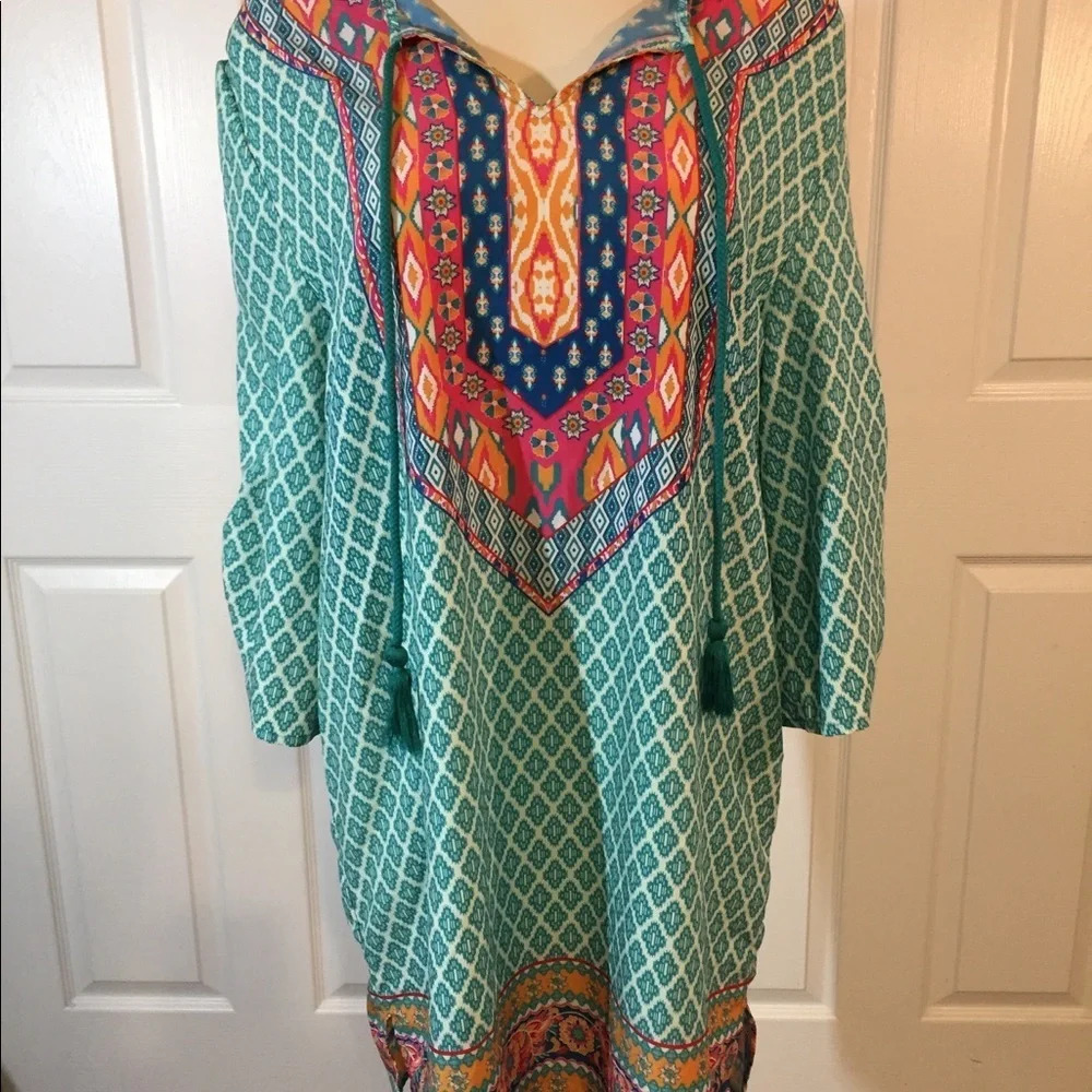 Urban Coco Bohemian Summer Shift Dress Swim Coverup M